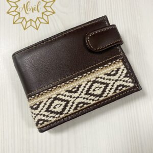 Cartera piel hombre marrón