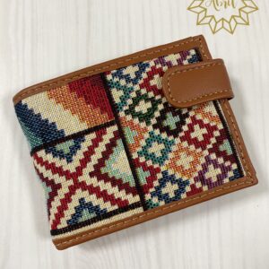 Cartera étnica caballero multicolor