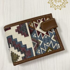 Cartera étnica caballero broche