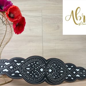 Cinturón brocado oscuro