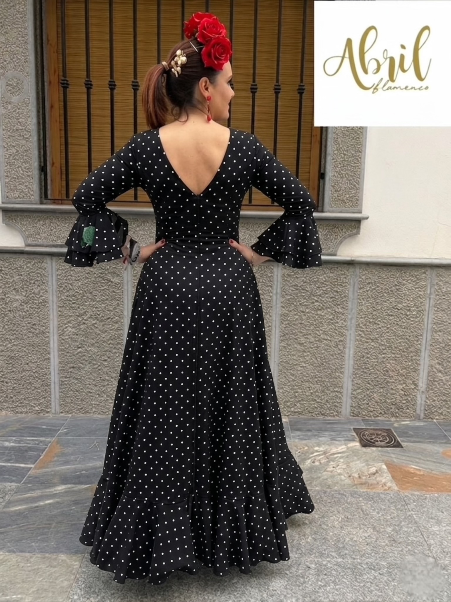 Bata Albero negra lunar blanco - Imagen 2