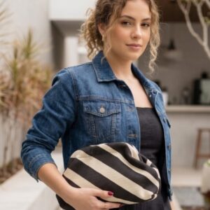 Bolso rayas diagonales