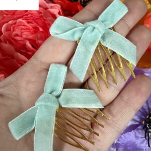 Peina lazo verde menta