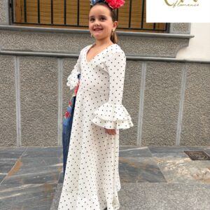 Bata Albero blanca lunar negro (niña)