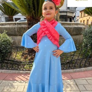 Bata Candela azul lunar al tono (niña)