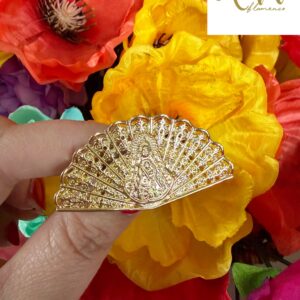 Broche abanico Virgen del Rocío