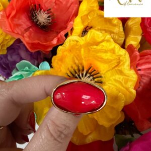 Broche rojo pequeño