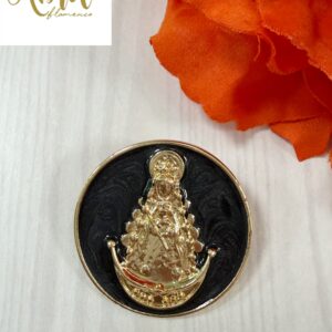 Broche Virgen del Rocío (negro)