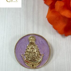 Broche Virgen del Rocío (Malva)