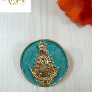 Broche Virgen del Rocío (Turquesa)