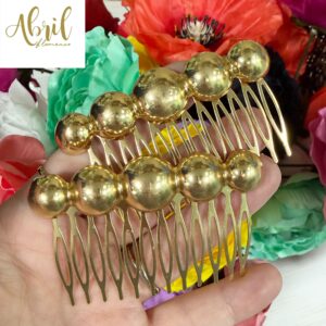 Peina círculos dorados