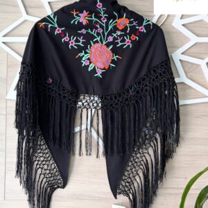 Mantón Maruja (malva)