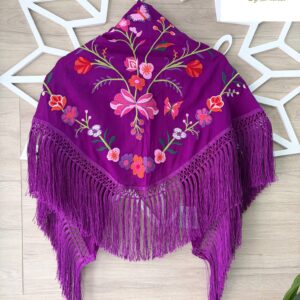 Mantón Carmen (morado)