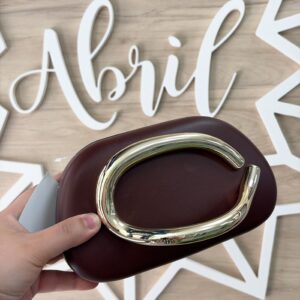 Cartera fiesta Mónica (marrón chocolate)