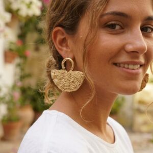 Pendientes rafia