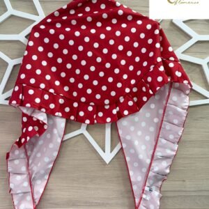 Pico rojo lunar grande blanco