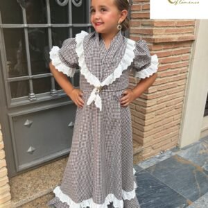 Bata vichy marrón (niña)