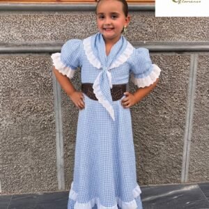 Bata vichy azul (niña)