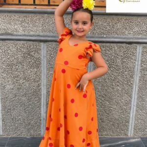 Bata Alejandra naranja (niña)