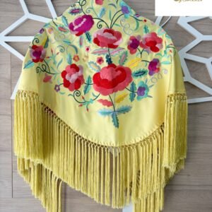 Mantón amapola amarillo