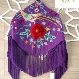 Mantón alhelí morado