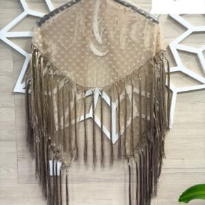 Mantón plumeti camel