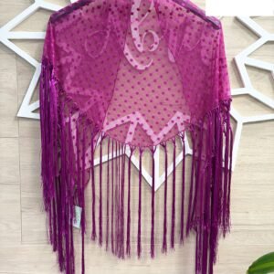Mantón plumeti buganvilla