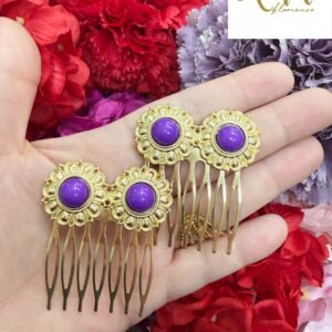 Peina doble círculo morado