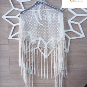 Mantón plumeti beige