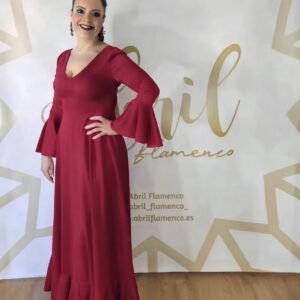 Bata Candela lisa burdeos