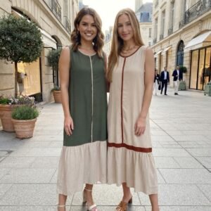 Vestido bicolor