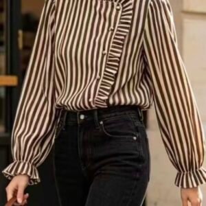 Camisa rayas marrón