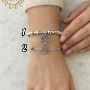 Pulsera baño plata