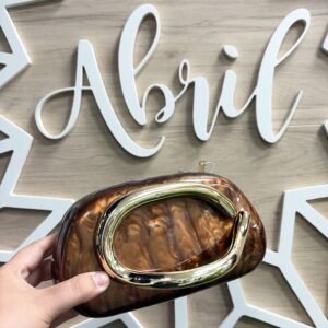 Bolso anacarado marrón