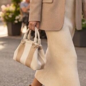 Bolso raya beige