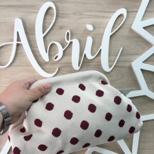 Bolso beige lunares